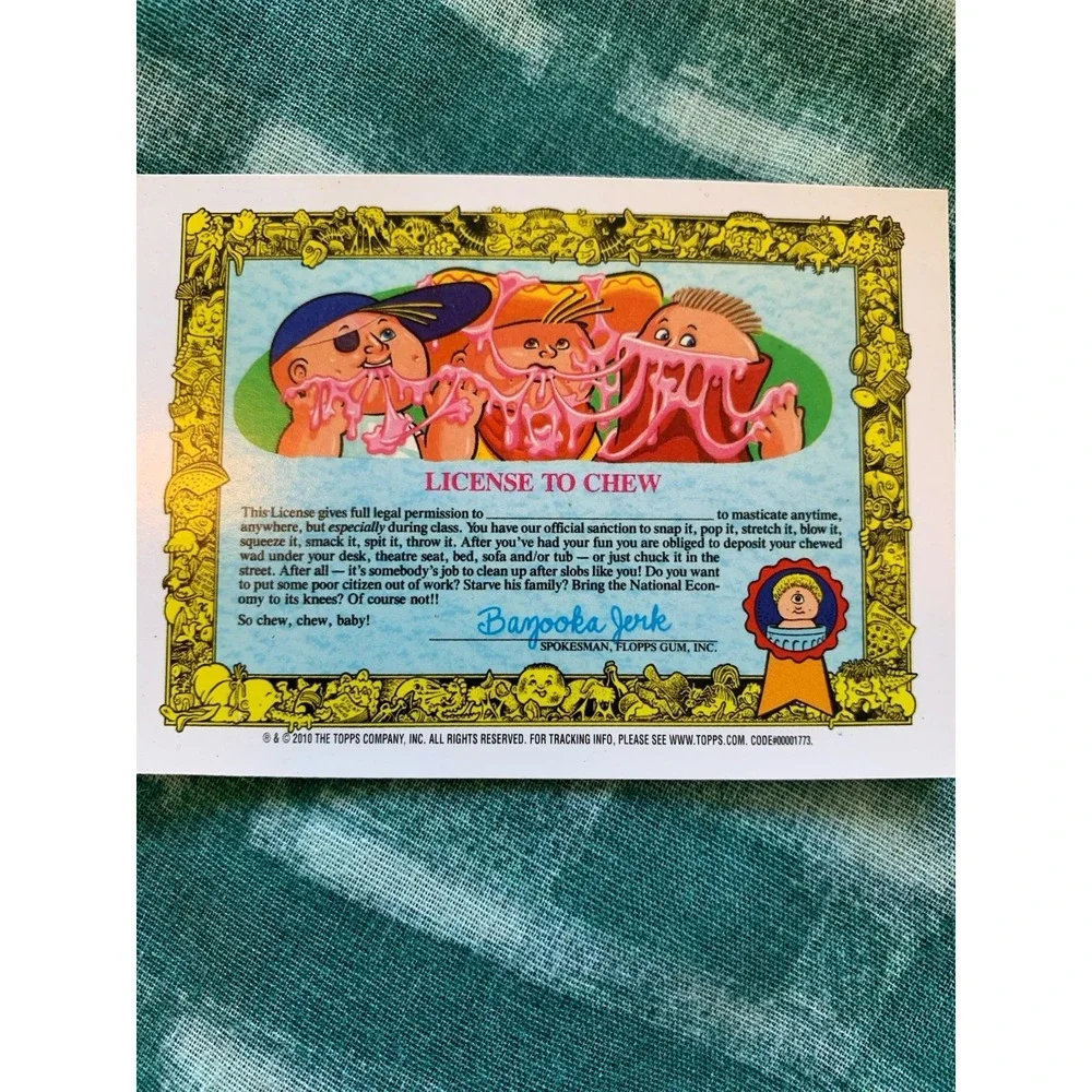 2010 GARBAGE PAIL‎ KIDS FLASHBACK SERIES Blasted Billy 3B in Case Card STICKER